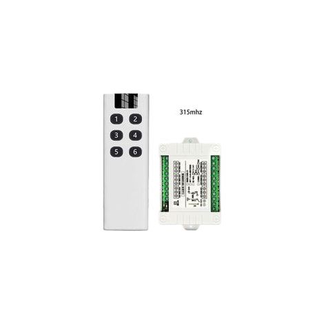Interrupteur de télécommande sans fil, récepteur 315/433 MHz + émetteur - 315 MHz