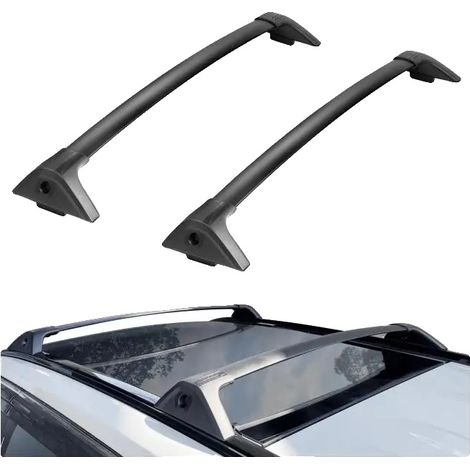 Barres transversales de toit, capacité de charge de 160 lbs, s'adapte à Toyota RAV4 2019-2023, aluminium léger, poids de 4 kg, 2 pièces (1/5)