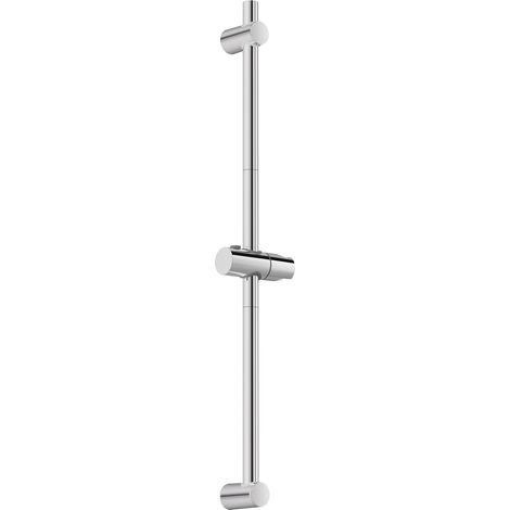 AURALUM MAX Duschstange aus Edelstahl 90 cm – Chrom, mit Brausehalter, 360° verstell- und drehbar, für Badezimmer, mit Wandbefestigungen