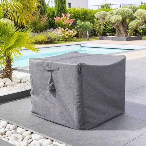 Hesperide – Housse de protection pour fauteuil S 100x75x75cm – Polyester déperlant – Cordon de serrage et bandes à scratch – Sac de transport inclus