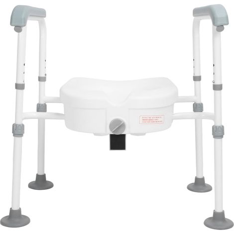 Siège de toilette surélevé avec poignées, pour personnes âgées, 220 livres, avec handicap pour personnes âgées et femmes enceintes (1/5)