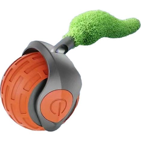 Interactive Cat Toy Indoor Smart Interactive Cat Toy Ball-Orange- (1/5)
