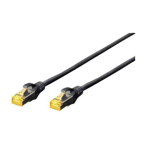 Digitus DK-1644-A-010/BL RJ45 Câble réseau, câble patch CAT 6a S/FTP 1.00 m noir sans halogène, tors (1/3)