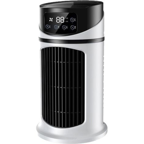 White Portable Fan Cooler with 6 Wind Speeds 3 Cool Mists Low Noise Protec Cooling Fan Humidifier (1/5)