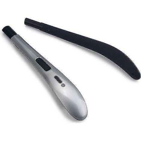 Briquet à arc électrique, briquet bougie sans flamme rechargeable par USB, pour la maison, la cuisine, le barbecue et le camping, argenté. (1/4)