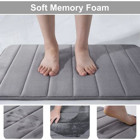 Absorbant salle de bain tapis de bain anti-dérapant tapis de douche doux mousse à mémoire de forme cuisine tapis de sol corail polaire tapis décor à la maison 1 (1/4)