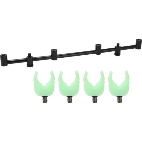 Support de canne à pêche en alliage d'aluminium durable et facile à ranger pour la pêche en extérieur (4 supports de 45 cm inclus) (1/5)