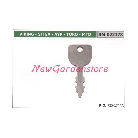 Llave de caja de arranque MTD 022178 725-1744A