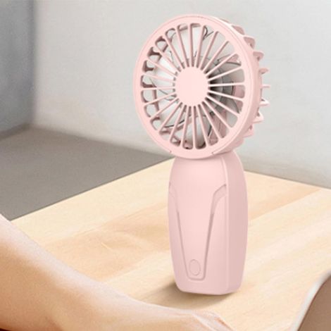 Mini ventilateur de poche, autonomie de 8 à 10 heures, chargement USB, idéal pour les voyages, vitesse unique (1/5)