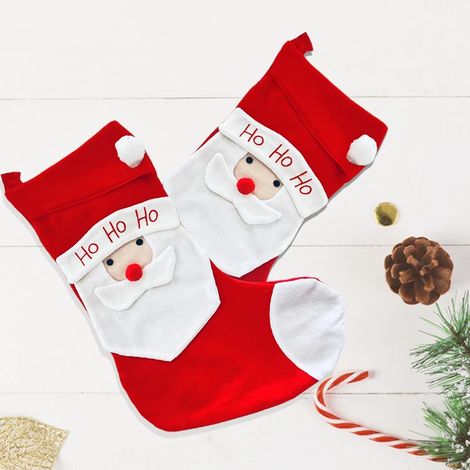 2 paires de bas de Noël, sacs cadeaux, accessoires, bas de Noël (1/5)