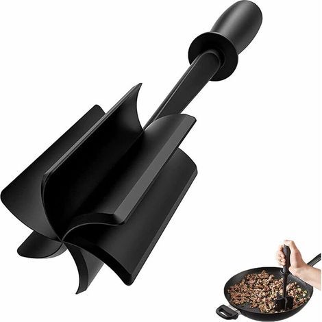 1 Stück hitzebeständiger Kartoffelstampfer, Fleischwolf, hochwertiger hitzebeständiger ABS-Fleischwolf zum Mischen von Hackfleisch und Obst (1/5)