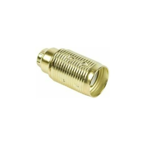 Portalampada ottone e14 attacco piccolo tutto filettato colore ottone lampada (1/5)