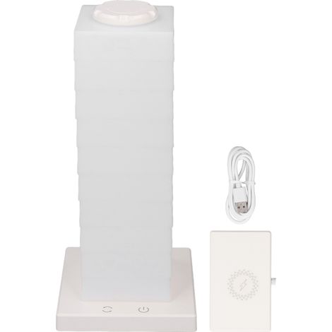 Lampe LED Empilable RGB Sans Marque Modèle DIY Abat-jour Carré Base Chargeur Sans Fil Ambiance Déco (1/5)