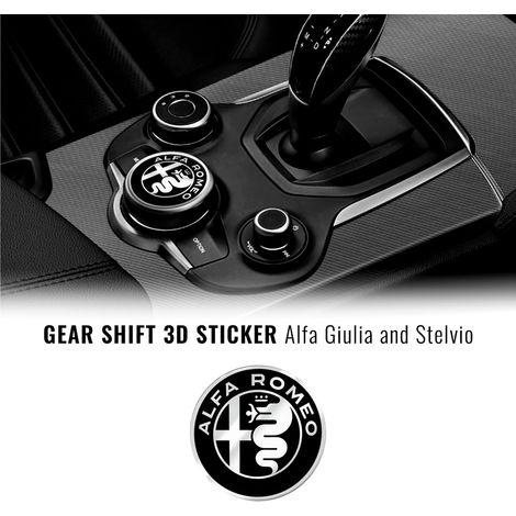 Alfa Romeo Adesivo 3D Logo 51 mm per Interni Alfa Giulia e Stelvio (1/5)