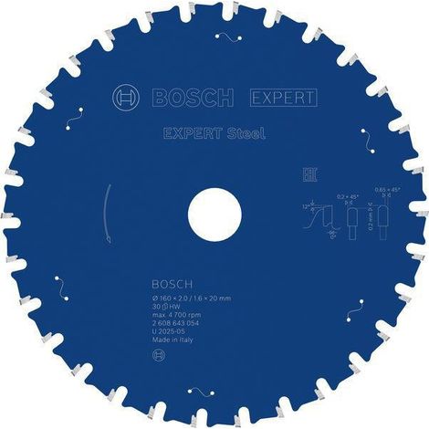 Bosch 2 608 643 058 - Expert für Stahlkreissägeblatt (230 x 25,4 x 2,0 mm, 48)