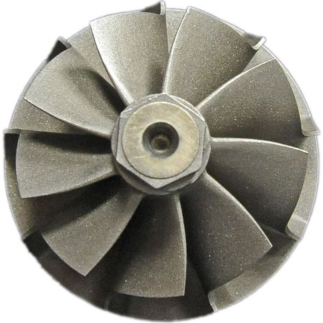 Rotor de alto caudal con rueda de eje turbo de 9 palas 012-0186 TD03 35/40 Inversa (1/3)
