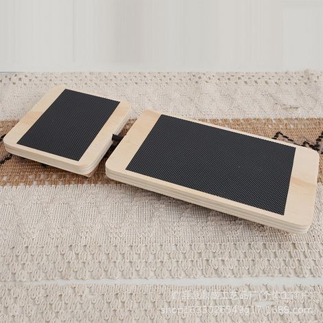 Planche d'équilibre d'un pied, entraîneur de cheville en bois, planche d'équilibre de cheville, planche d'équilibre d'étirement de cheville, correction de posture (1/5)