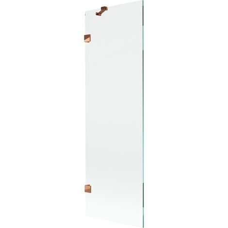 Pare-douche 1 panneau Mexen Lunar 60 x 150 cm, transparent, or rose - 897-060-000-60-00 (1/5)