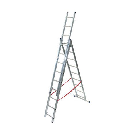 Scala parallela 3 rampe stilo facal alluminio en 131 h.cm 247/594 pioli 3x 9 (1/2)