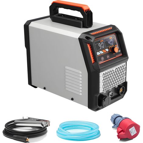 Découpeur Plasma 50A, Machine de Découpe 220V, IGBT Inverter avec Affichage Numérique, Fonction 2T/4T, Temps PA/PT Réglable pour Ateliers
