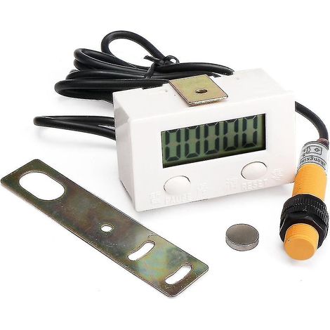 Affichage numérique LCD 0-99999 Compteur électronique Poinçonneur à induction magnétique Capteur de proximité à mouvement alternatif (1/5)