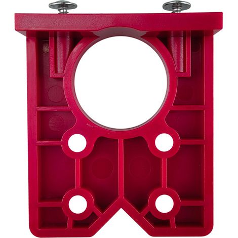 Gabarit de Perçage Universel pour Charnières 35mm - Guide de Montage pour Portes et Meubles (Rouge) (1/5)