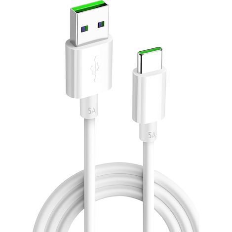 USB C Charging Cable 65W 5A, USB to USB C Cable 2M, USB C Cable, for OPPO Find X5 X3/2 Neo/Pro/Reno 10/8/7/6/5 Pro,realme GT NEO 2 Pro,12R 11 10 Nord 2 (1/5)