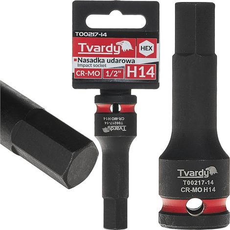 Vaso de impacto HEX 1/2" H14 CR-MO (10/100) (1/4)