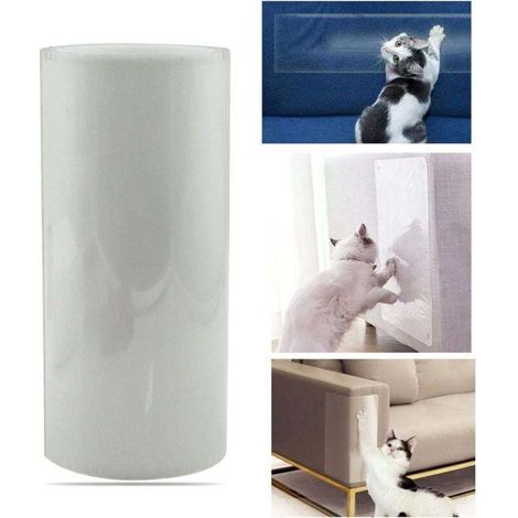 Protecteur Transparent Anti Griffes Chat pour Meubles Canapé Porte Mur Tapis Rouleau Adhésif 200x300cm