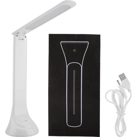 Wiederaufladbare, faltbare LED-Schreibtischlampe, sanftes Licht zum Lesen und Lernen, Augenschutz (1/5)