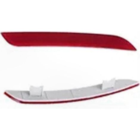 Réflecteurs de pare-chocs arrière rouges adaptés aux BMW Série 5 F10, F18, F11, F07 (modèles 2010-2016). (1/5)
