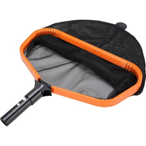 Filet d'écumage de Piscine avec Sac en Fine et Cadre Aluminium, Râteau à Feuilles Robuste pour Piscines Creusées Hors Sol, Spas, Spas Fontaines - (1/5)