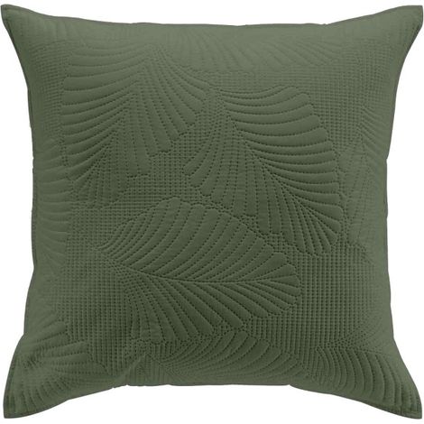 Housse de Coussin "Palombine" 60x60cm Kaki (1/4)
