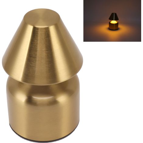 Tragbare kabellose Touch-Tischleuchte mit dreifarbigem Licht, wiederaufladbar, ideal für Schlafzimmer, Nachttische, Bars, als Ambientebeleuchtung und für Esstische. (1/5)