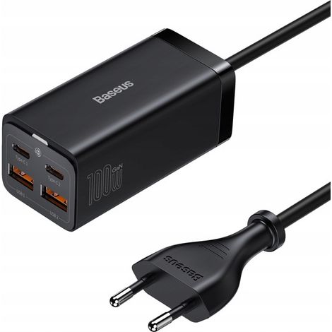 Cargador de pared Baseus 4x USB-A USB-C PD QC4.0 100W GAN3 Pro (1/5)