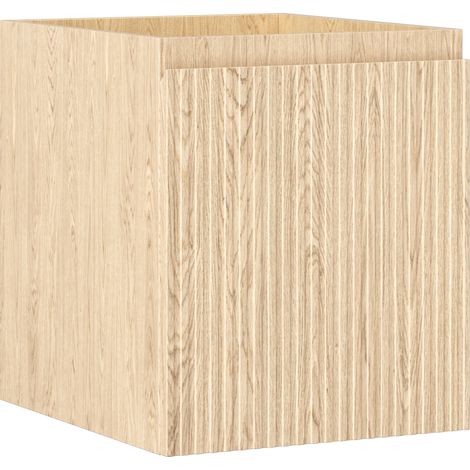 Mexen Rivel Badezimmerschrank 40 cm, 1 Schublade, gerillt, Eiche - 91A20-04047-1-BF81 (1/5)