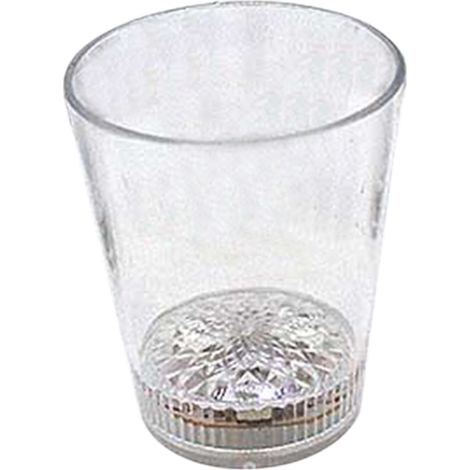 Gobelet Lumineux Transparent en PS avec Bouton LED Multicolore pour Soirées et Festivals (1/4)