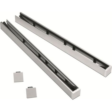 [QUALITE FRANCAISE] - Kit pour verre 12.76 mm pose en tableau - H 1000 - Recoupable deux profilés (1/3)