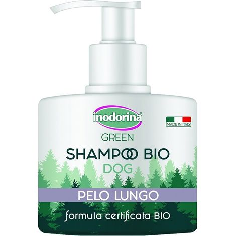Toilettes € cheveux longs de shampu vert