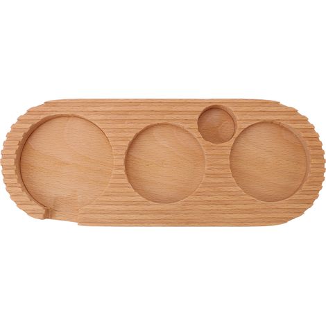 Station de tassage café en bois – Support tamper universel 51/53/58 mm, design minimaliste stable pour barista et espresso (1/5)