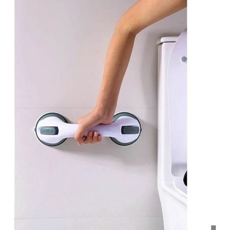 Barres d'appui de salle de bain (lot de 2) avec ventouses. Ventouses robustes. Barres d'appui de sécurité pour personnes âgées e... (1/5)