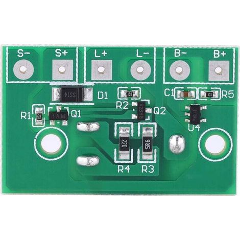 Módulo de control de lámpara solar, placa de control de batería de litio de 3,7 V con interruptor de placa de circuito de iluminación, función de 3 velocidades (1/4)