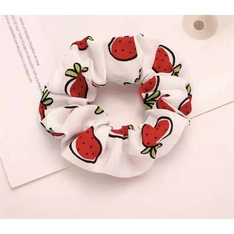 Chouchou pastèque - Élastique à cheveux - Accessoire de coiffure - Motif pastèque - Pour femme (1/4)