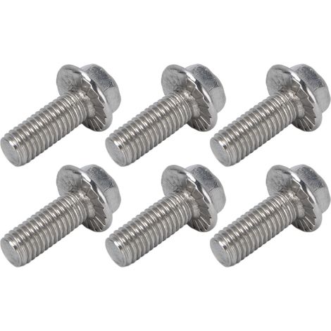 20 Stück M10x1,5 Schrauben A2‑70 Edelstahl Flansch-Sechskantschraube mit Dichtung DIN6921M10x25 (1/5)