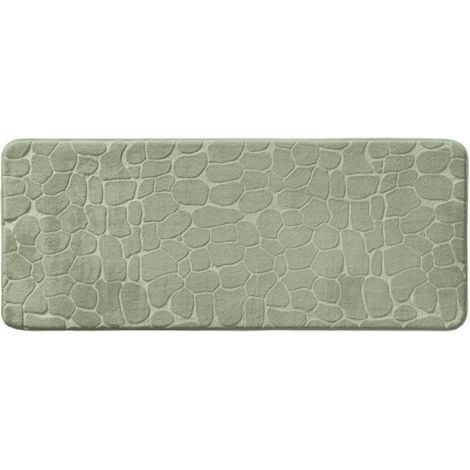 Tapis de Bain "Ricochet" 50x120cm Sauge (1/4)