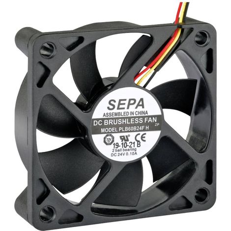 SEPA PLB60B24FSE31A Ventola assiale 24 V/DC 27.6 m³/h (L x L x A) 60 x 60 x 15 mm