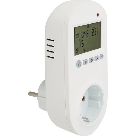 Thermostat programmable enfichable 16A pour chauffage électrique, régulateur de température UE 230 V