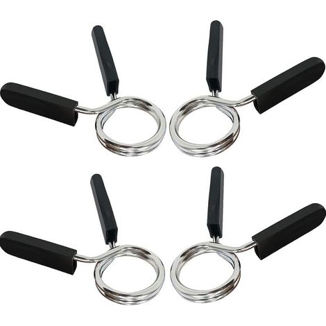 Barbell clamps, 4 spring clamps for barbells (1/5)