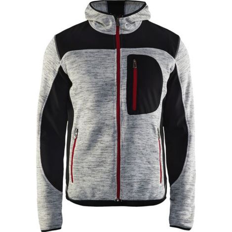 Veste Softshell tricotée gris chine taille XL - BLACKLADER