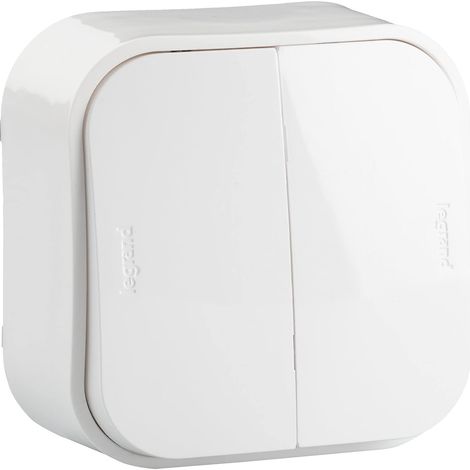 Conmutador doble blanco ip21 forix (1/5)